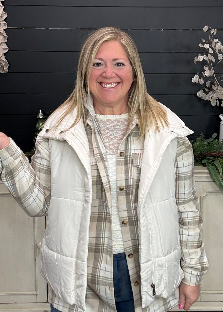 Ivory Summit Puffer Vest
