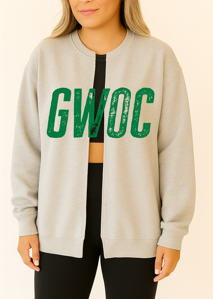 GWOC - DISTRESSED SCHOOL YOUTH OR ADULT PULLOVER CARDI - MADE TO ORDER