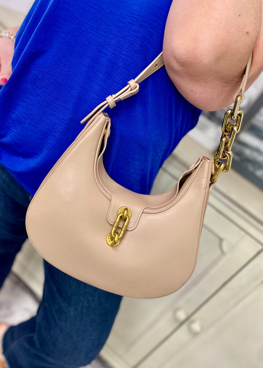 Mocha - Dallas Twist-Lock Shoulder Bag