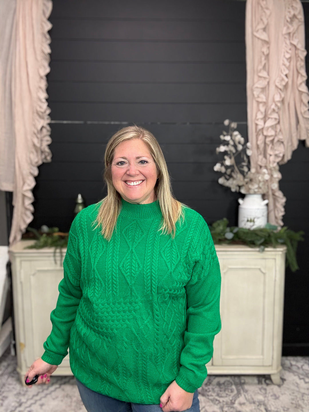 Winter Spruce Knit Sweater