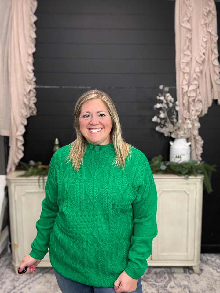 Winter Spruce Knit Sweater