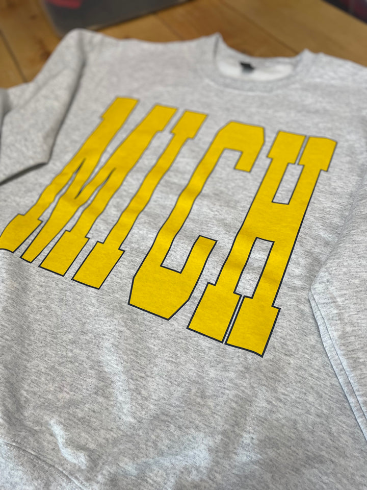 PREORDER ✨ Michigan Split Crew Cardi Pullover
