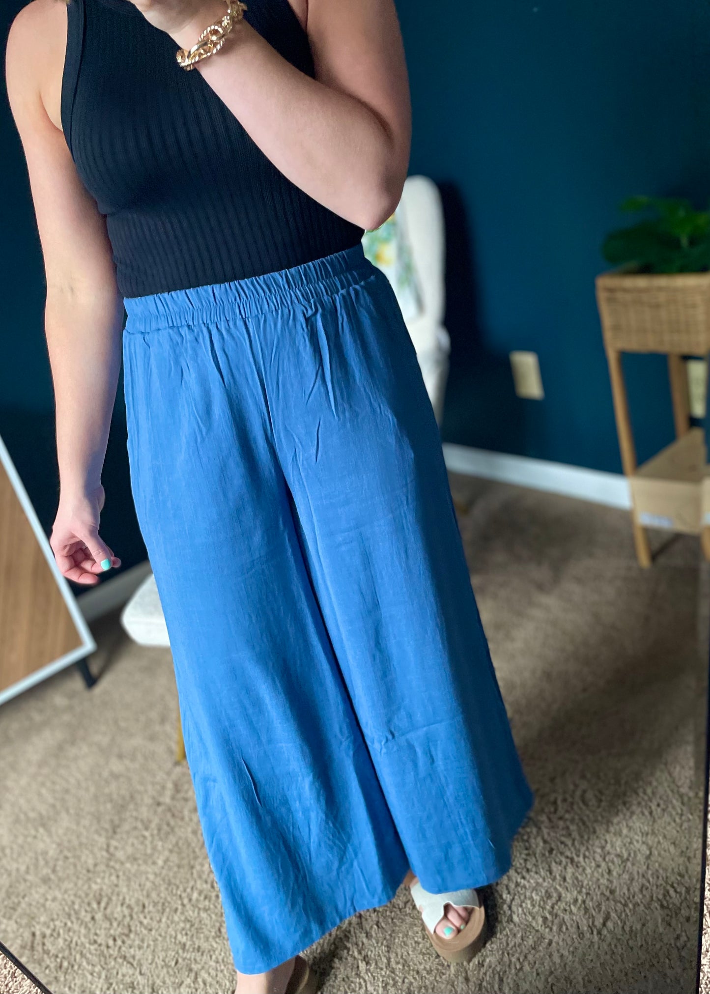 Denim Linen Pant