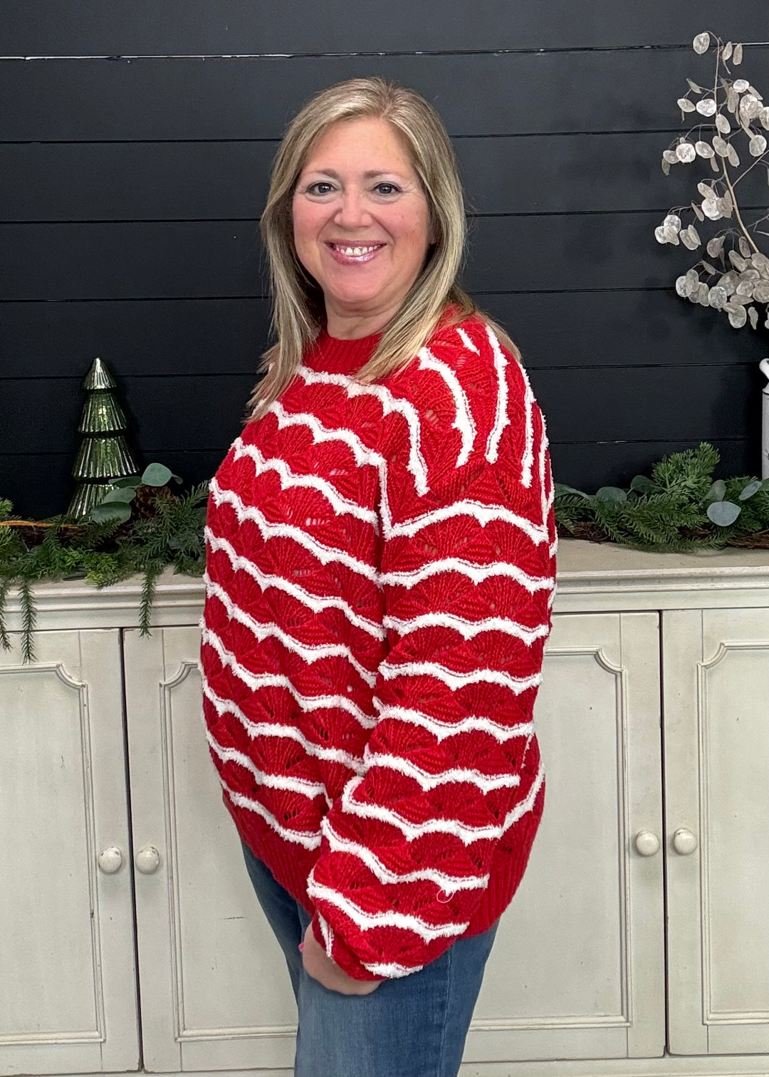 Peppermint Stripes Sweater