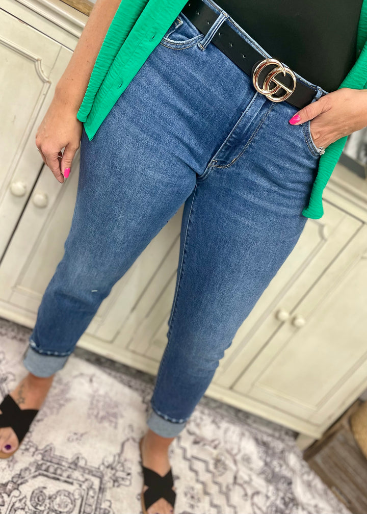 Judy Blue 82624 - Mid Rise Vintage Wash Boyfriend
