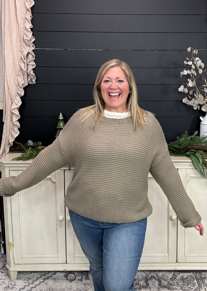 Olive Grove Knit Top