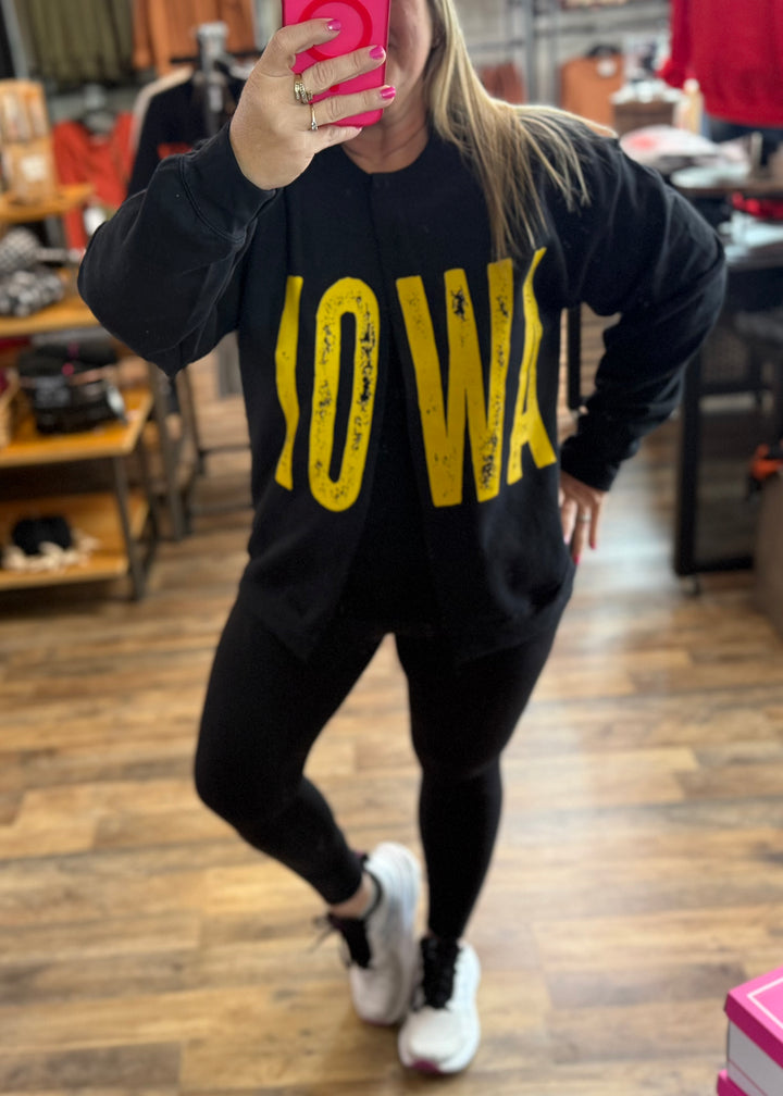 PREORDER ✨ IOWA Split Sweatshirt Cardi
