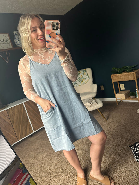 Chambray Denim Dress