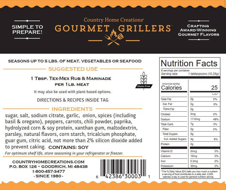 Gourmet Griller Tex-Mex Rub & Marinade
