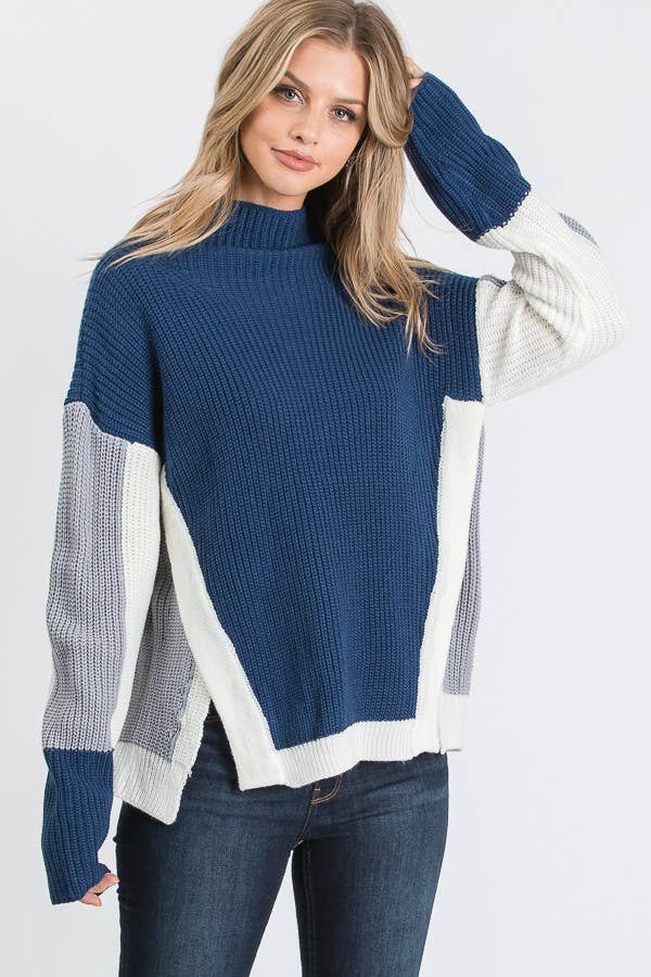 Seaside Panel Sweater