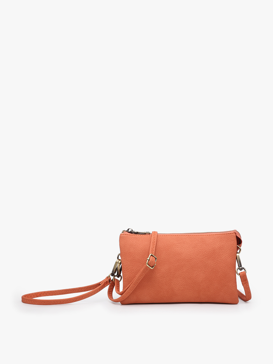 M013 Riley Monogrammable 3 Compartment Crossbody/Wristlet: Jam