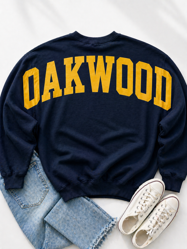 SOLID CUSTOM BIG BACK SWEATSHIRT