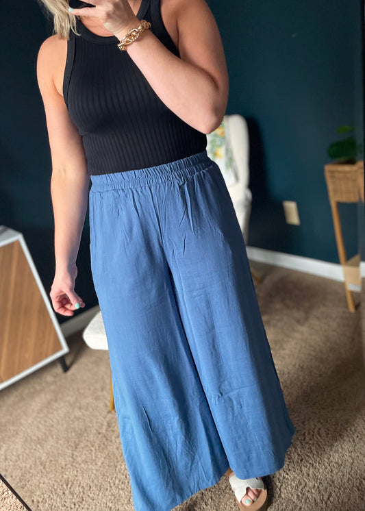 Denim Linen Pant