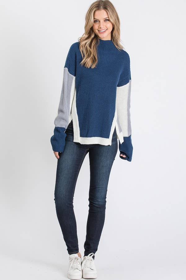 Seaside Panel Sweater