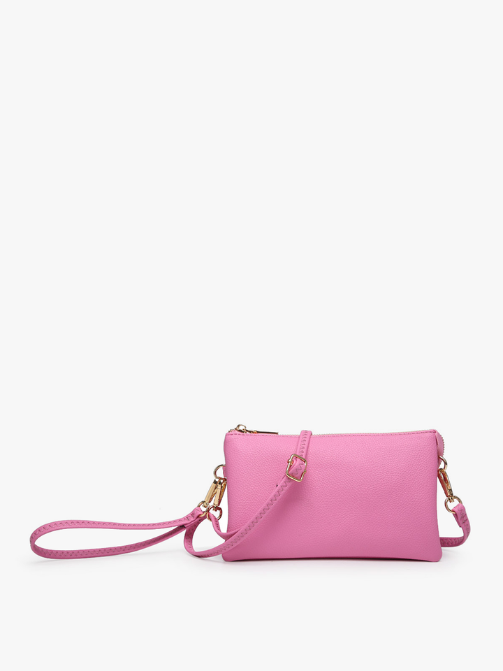 M013 Riley Monogrammable 3 Compartment Crossbody/Wristlet: Jam