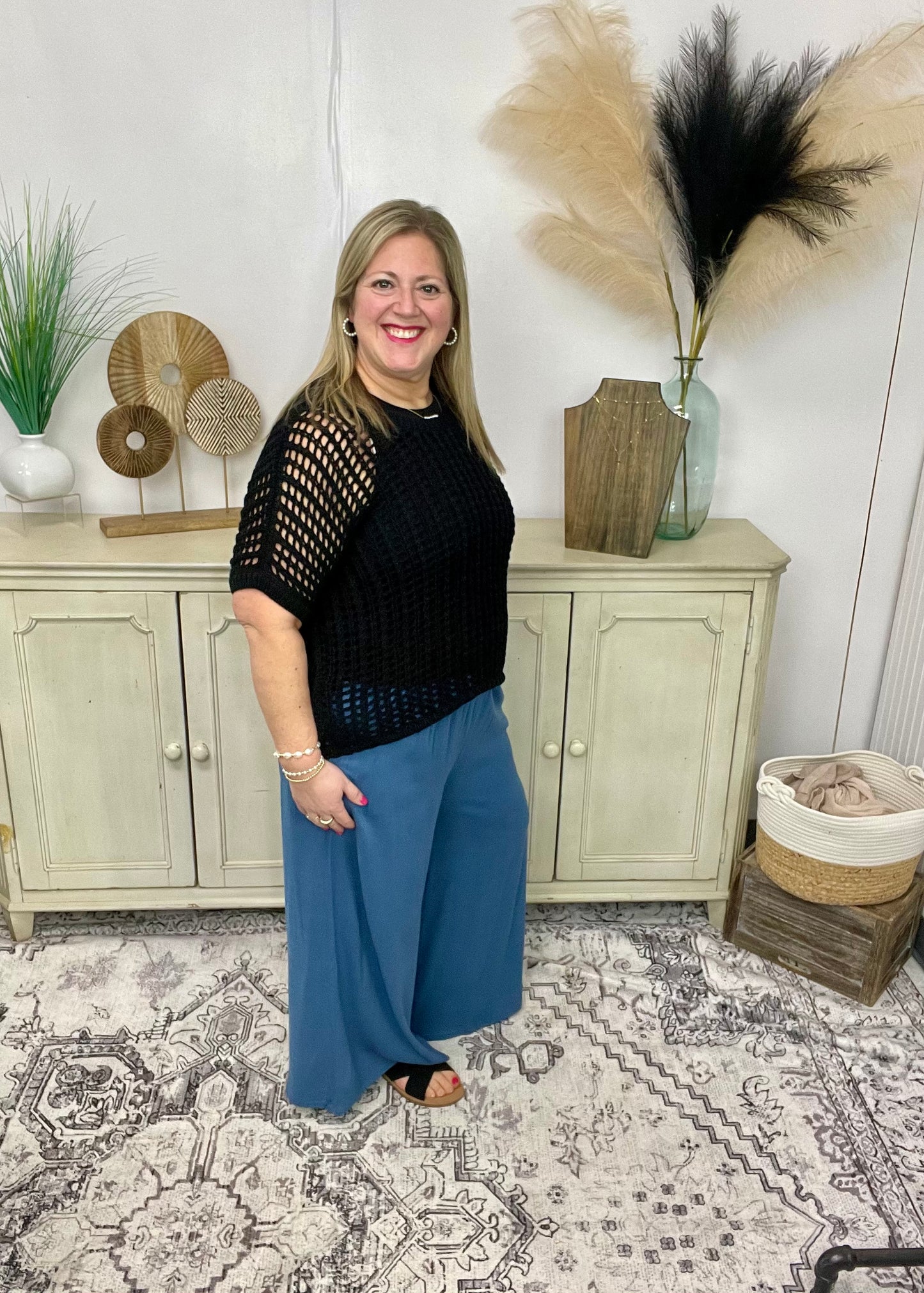 Denim Linen Pant