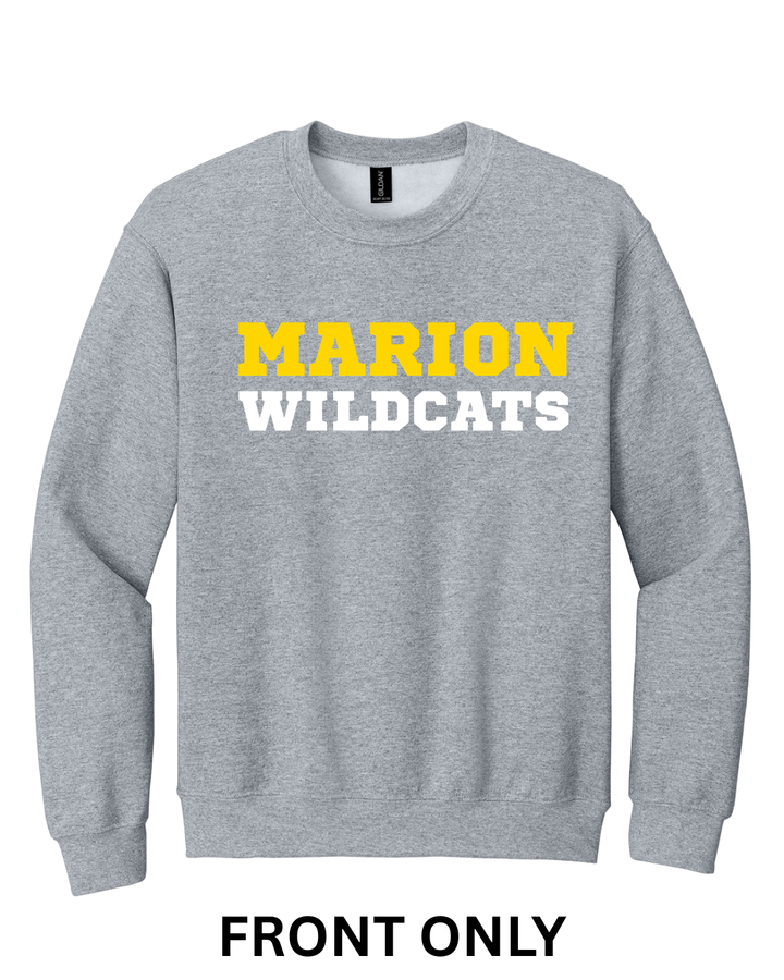 Marion Wildcats Country Roads Front & Back Sweatshirt