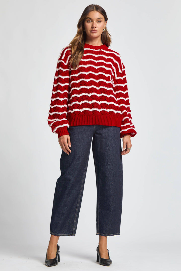 Peppermint Stripes Sweater
