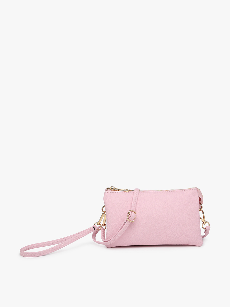 M013 Riley Monogrammable 3 Compartment Crossbody/Wristlet: Jam