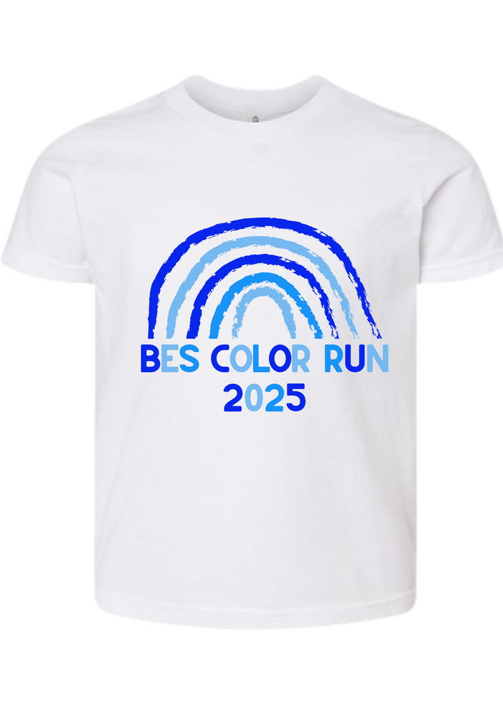 BES COLOR RUN GRAPHIC TEE OR CREWNECK