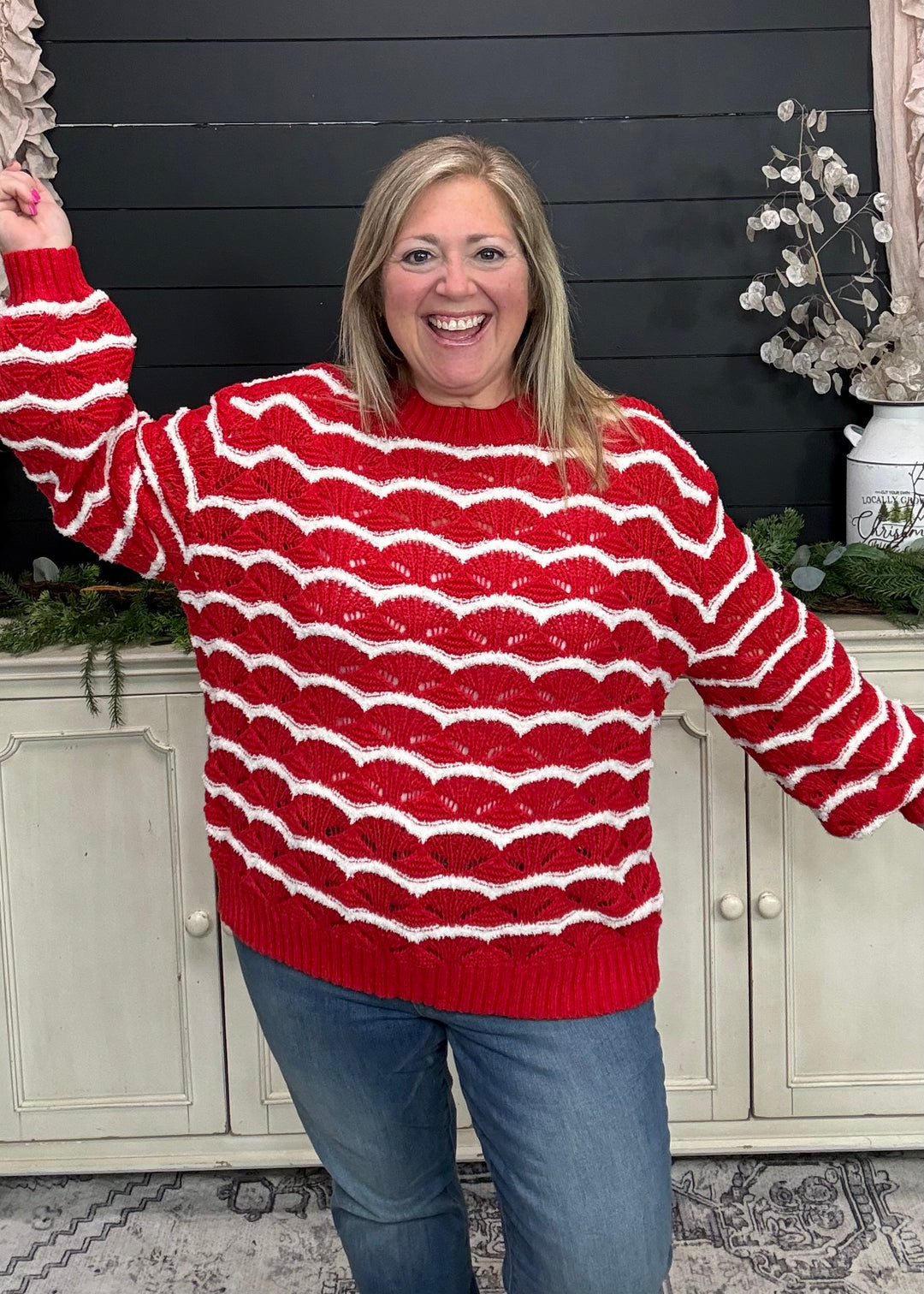 Peppermint Stripes Sweater