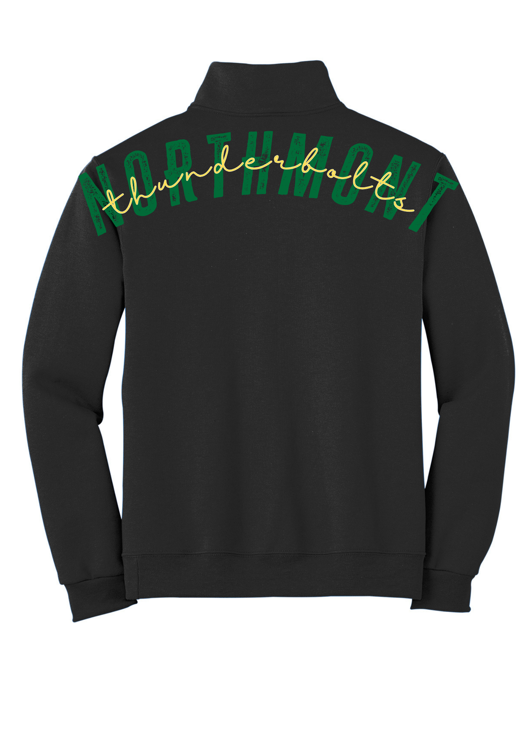 1/4 ZIP BIG BACK WITH CHEST PRINT - CUSTOM