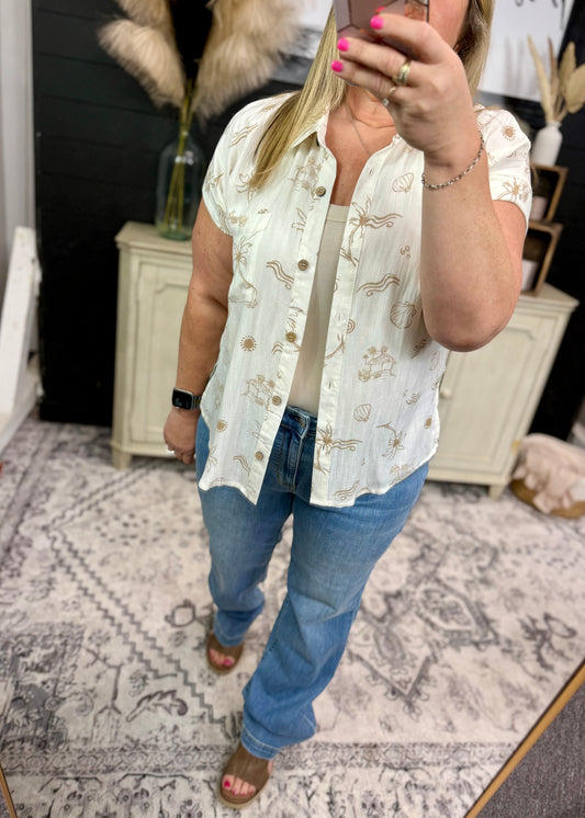 Judy Blue 82488  - High Waist Straight Fit
