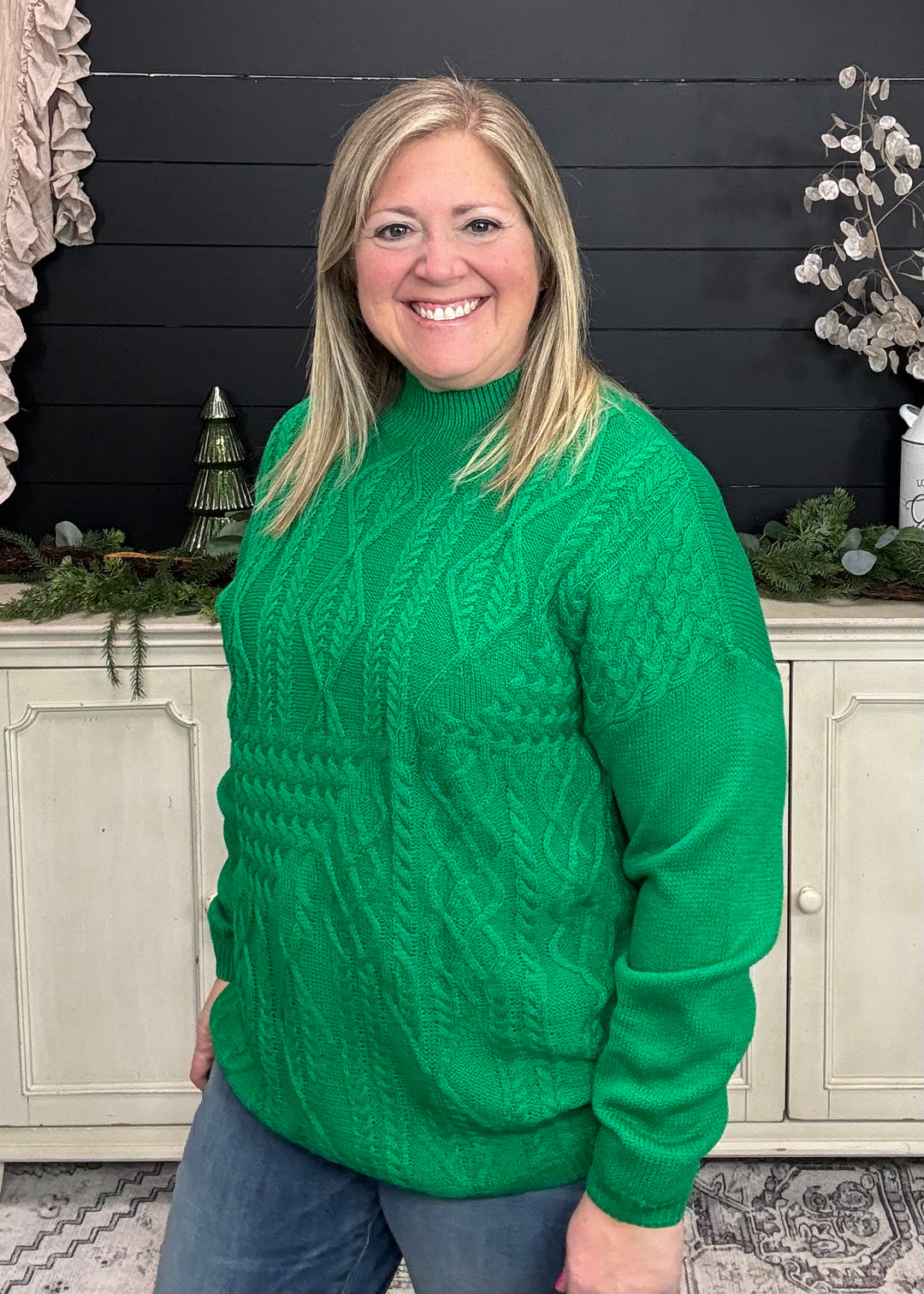 Winter Spruce Knit Sweater