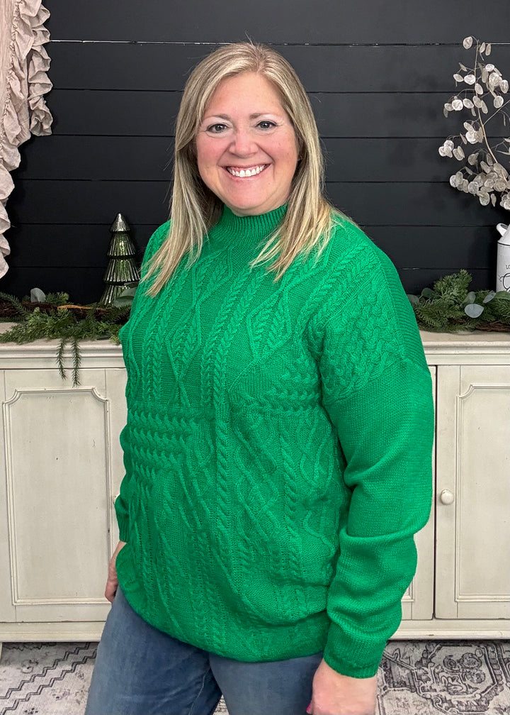 Winter Spruce Knit Sweater