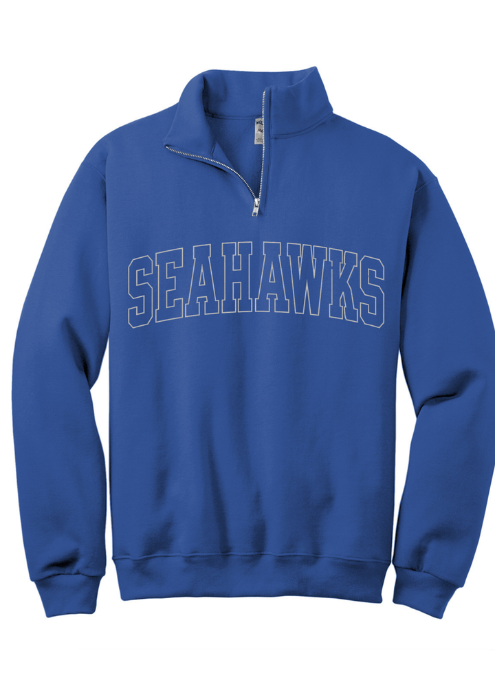 Atlantic Shores Christian Hollow "Seahawks" Jerzees Quarter Zip Pullover
