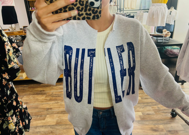 DISTRESSED LOCAL SCHOOL YOUTH OR ADULT PULLOVER CARDI - MADE TO ORDER