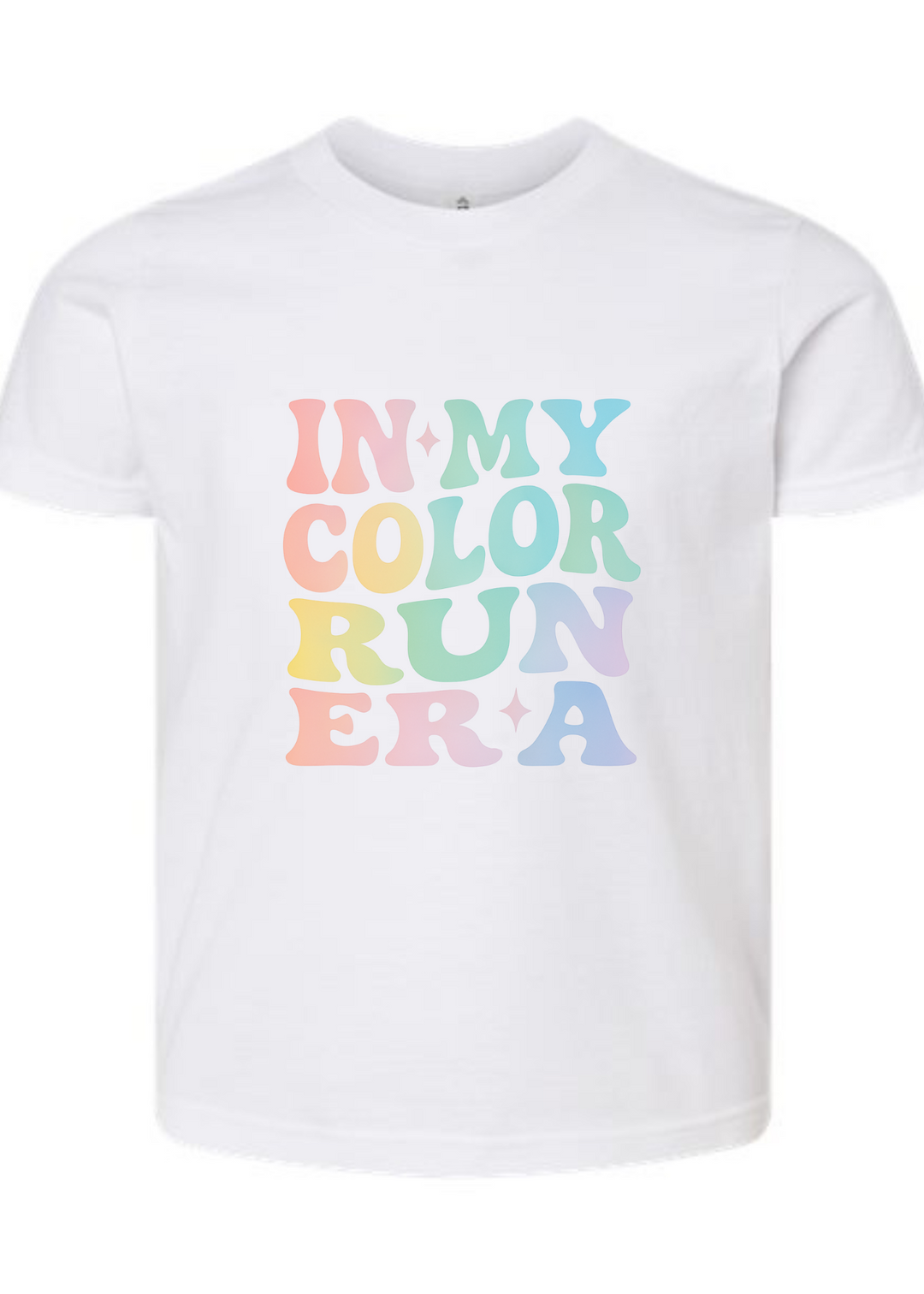BES COLOR RUN GRAPHIC TEE OR CREWNECK