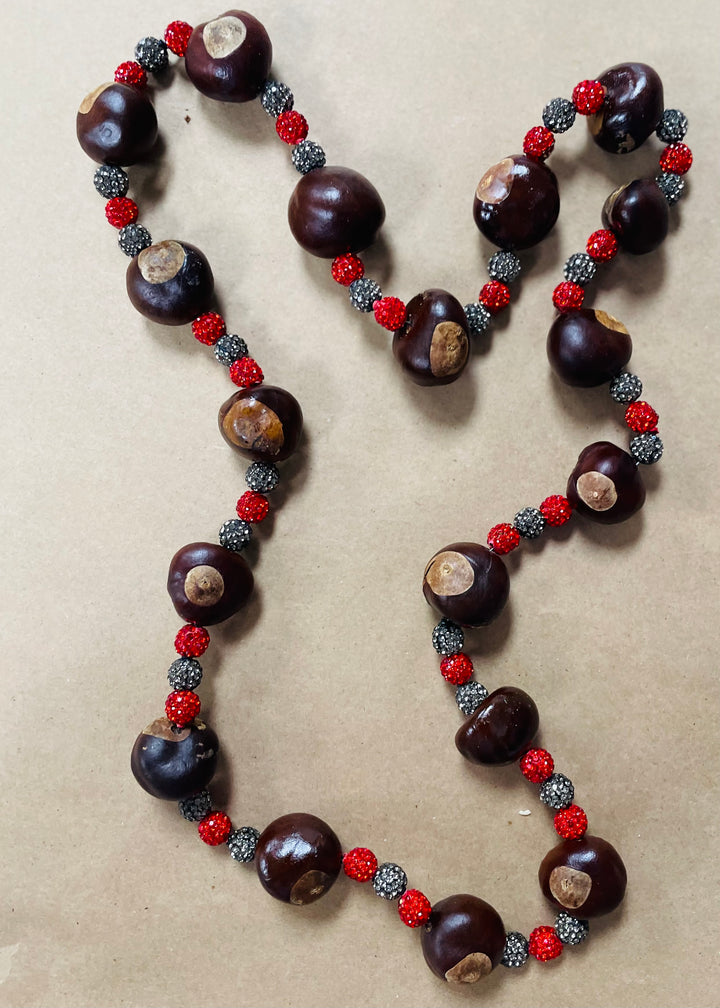 Adult Real Ohio Buckeye Necklace
