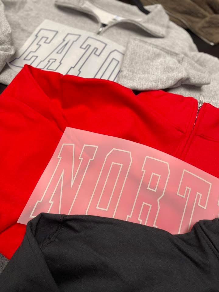 CUSTOM 1/4 ZIP SWEATSHIRT