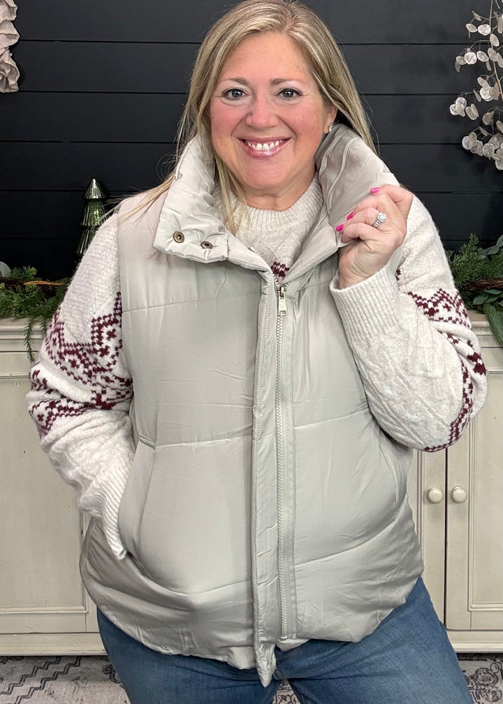 Ivory Reindeer Ridge Sweater