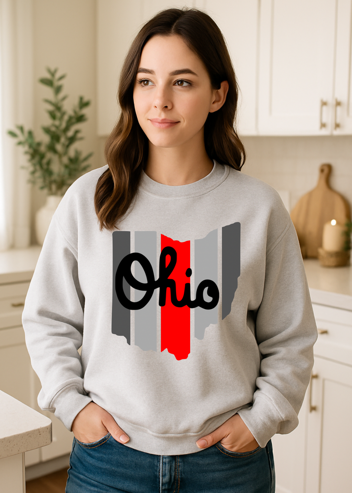 SCRIPT CENTER OHIO  GRAPHIC SWEATSHIRT