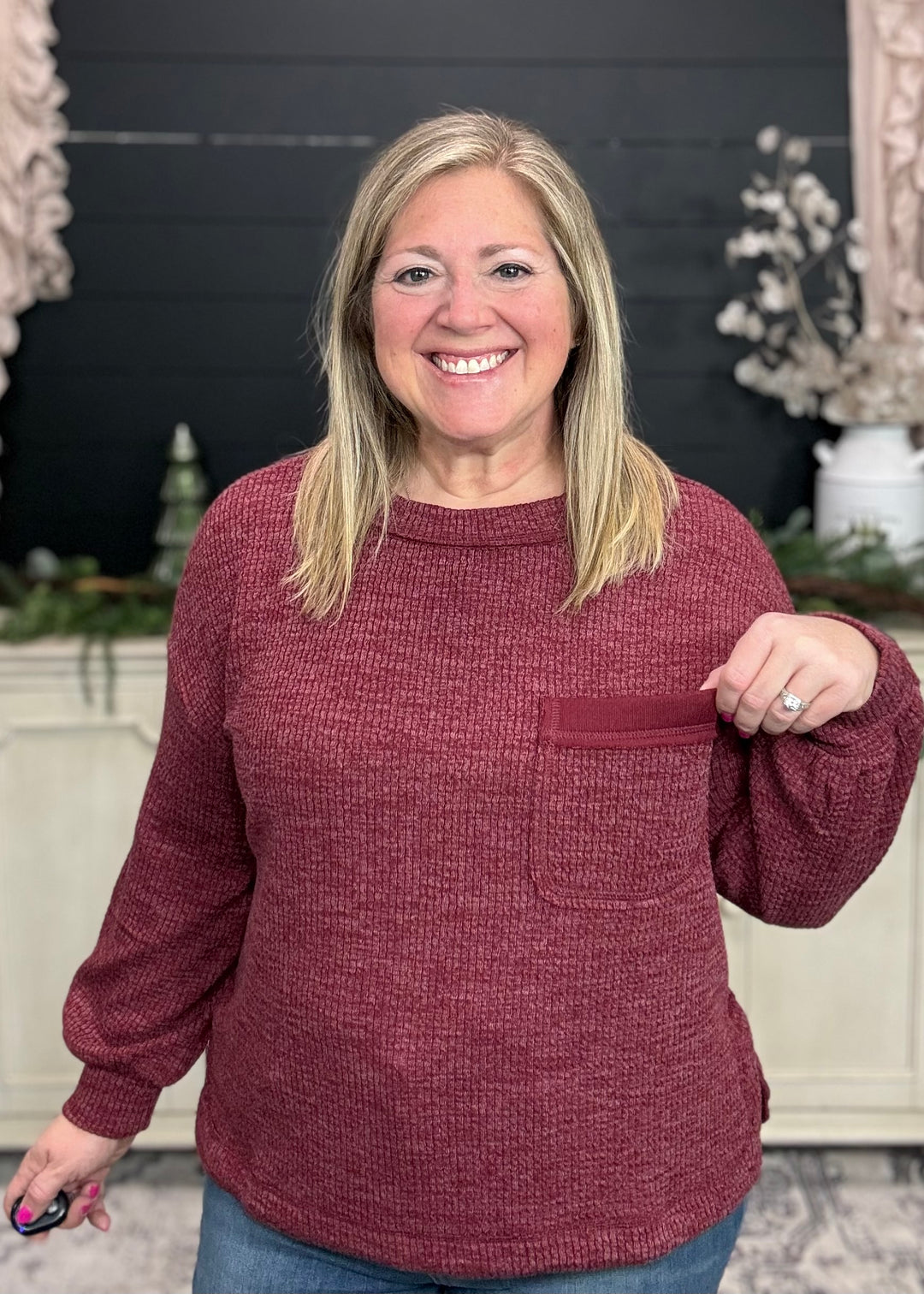 Crimson Lane Knit Top