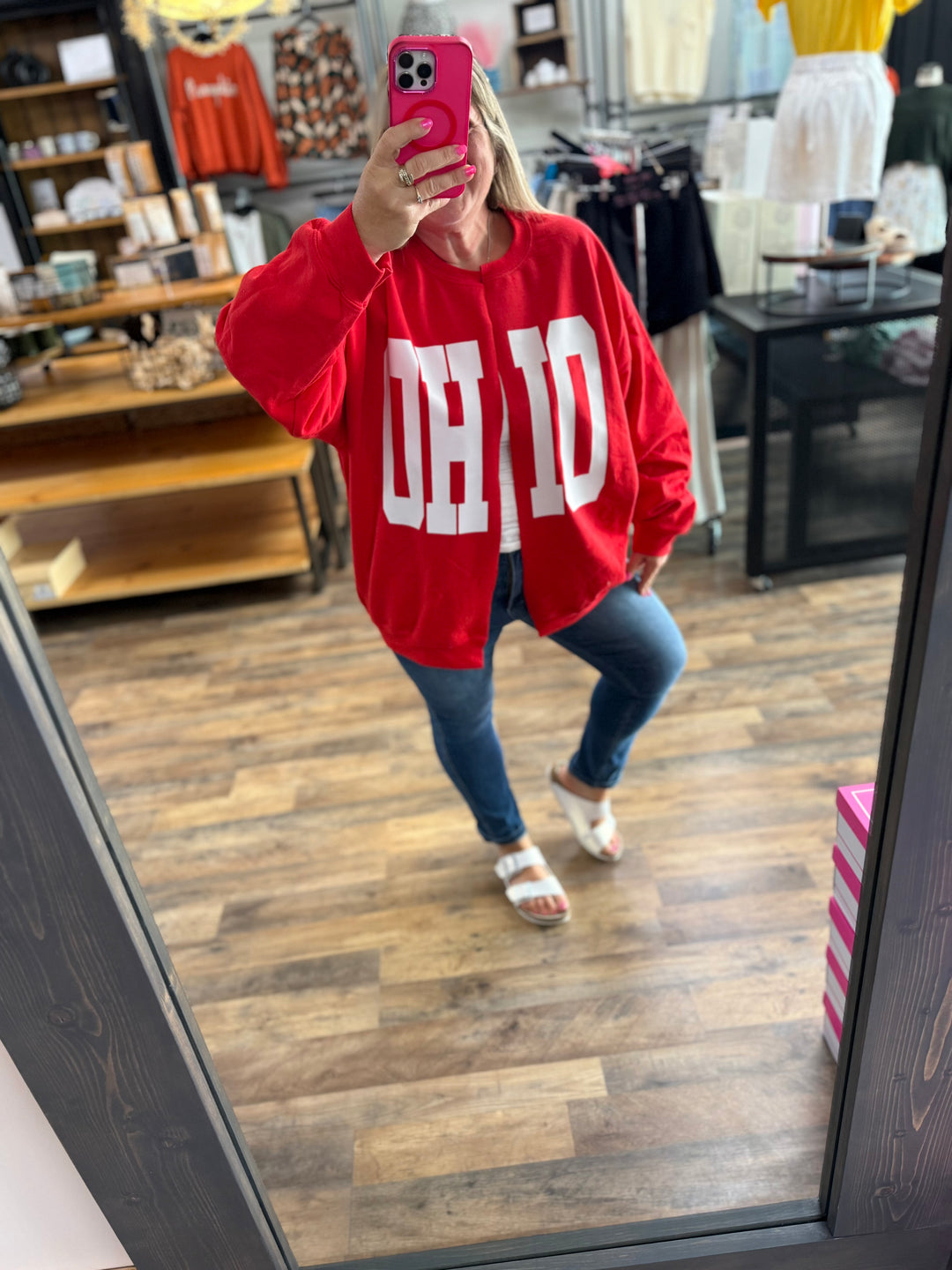 PREORDER ✨OHIO Split Cardi Crew Pullover