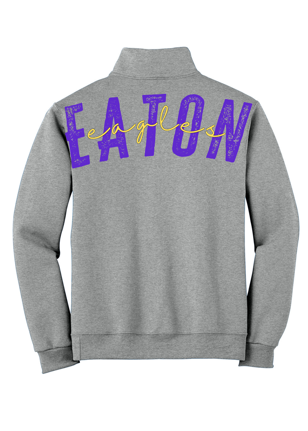 1/4 ZIP BIG BACK WITH CHEST PRINT - CUSTOM