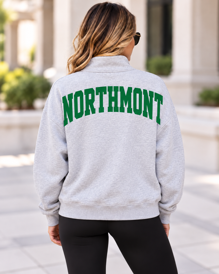 1/4 ZIP SOLID - CUSTOM SHOULDER TO SHOULDER PRINT