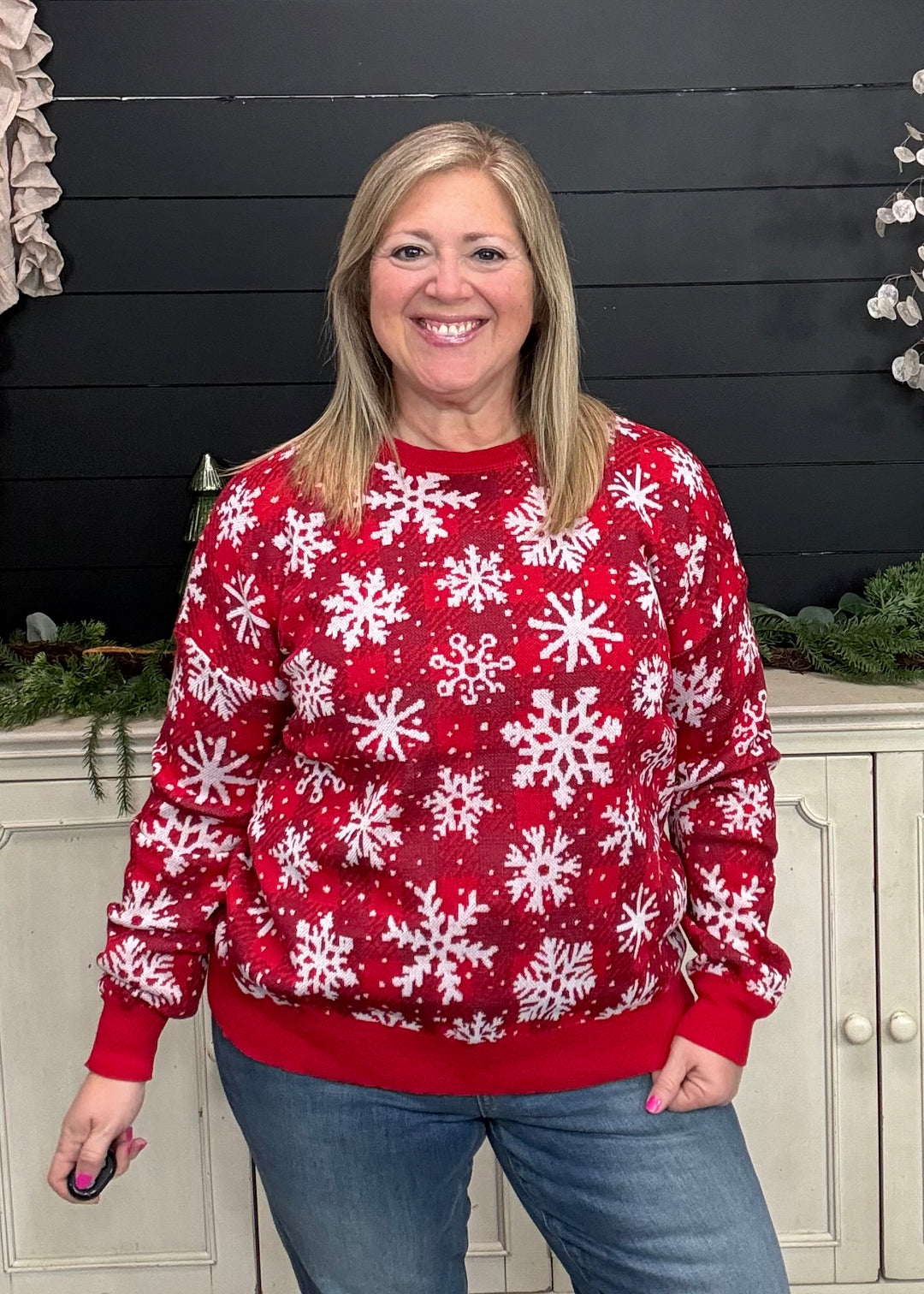 Red - Let It Snow Sweater