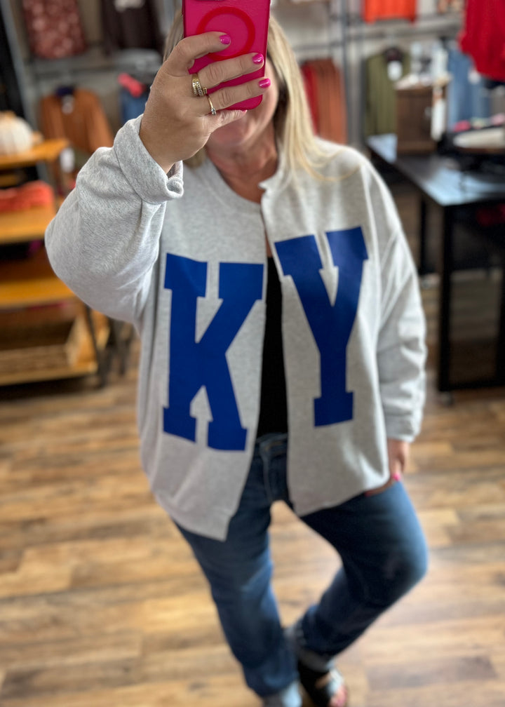 KY Split Sweatshirt Cardi  - Made to Order