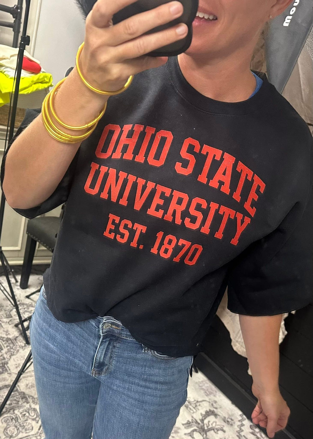OHIO CROPPED SWEATSHIRT - GRAPHIC PULLOVER - MADE TO ORDER