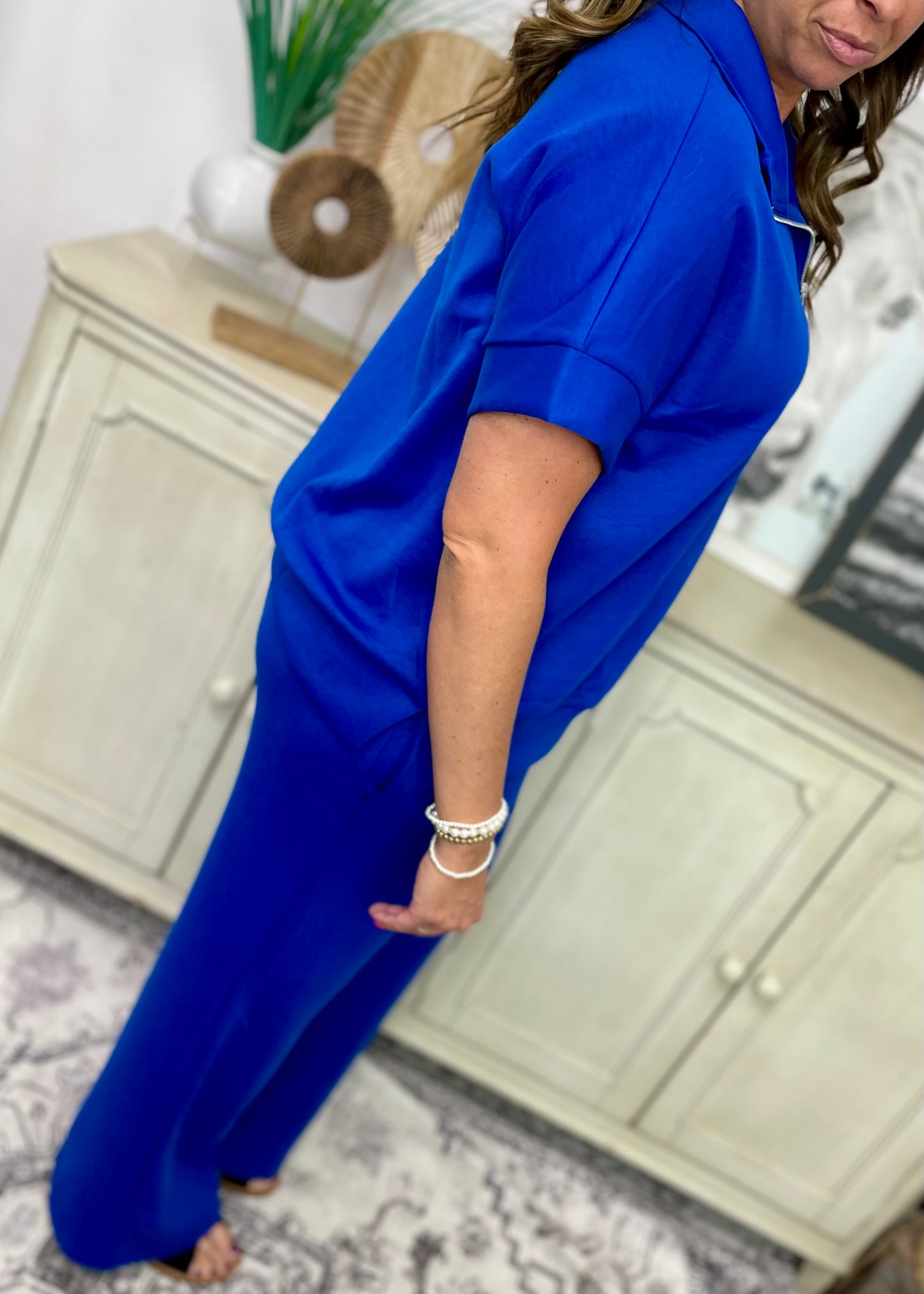 Royal Blue - Quarter Zip & Pants Set (Sold As Set)