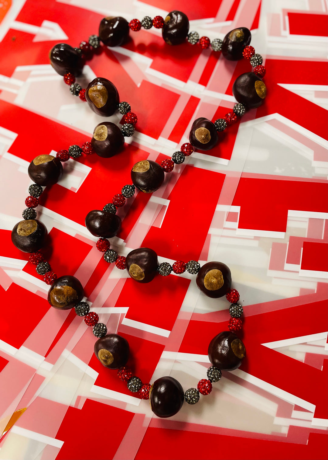 Adult Real Ohio Buckeye Necklace