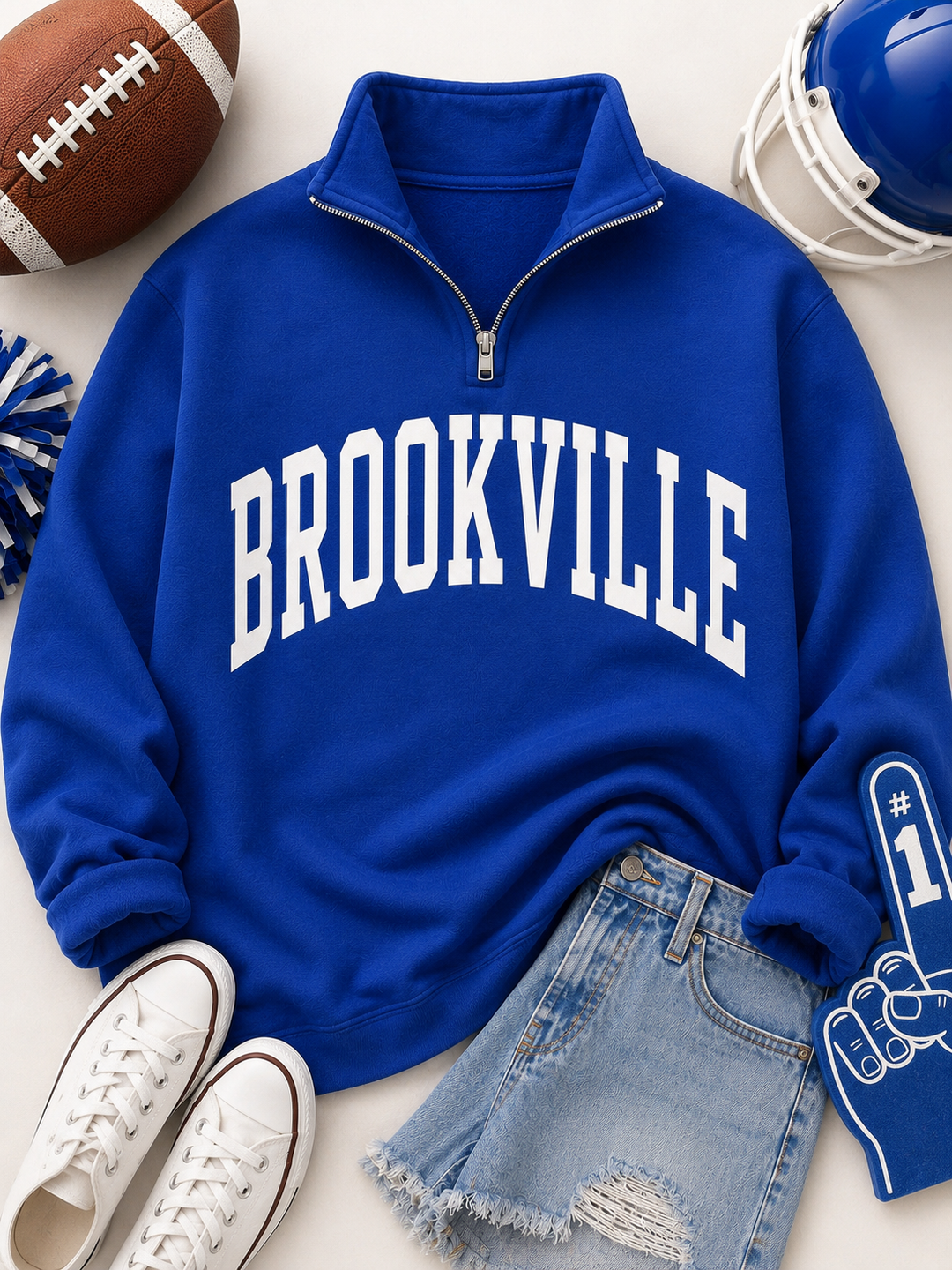 CUSTOM 1/4 ZIP SOLID CHEST PRINT