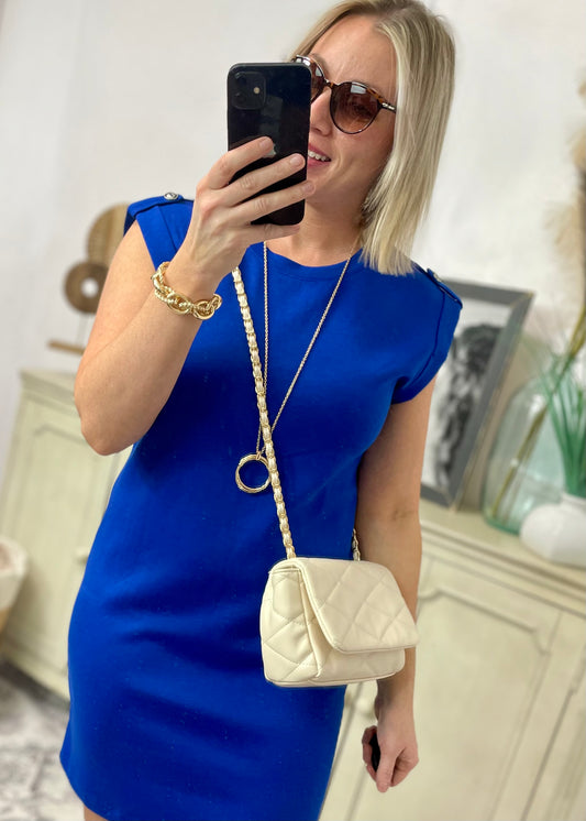Royal - Cap Sleeve Scuba Modal Dress