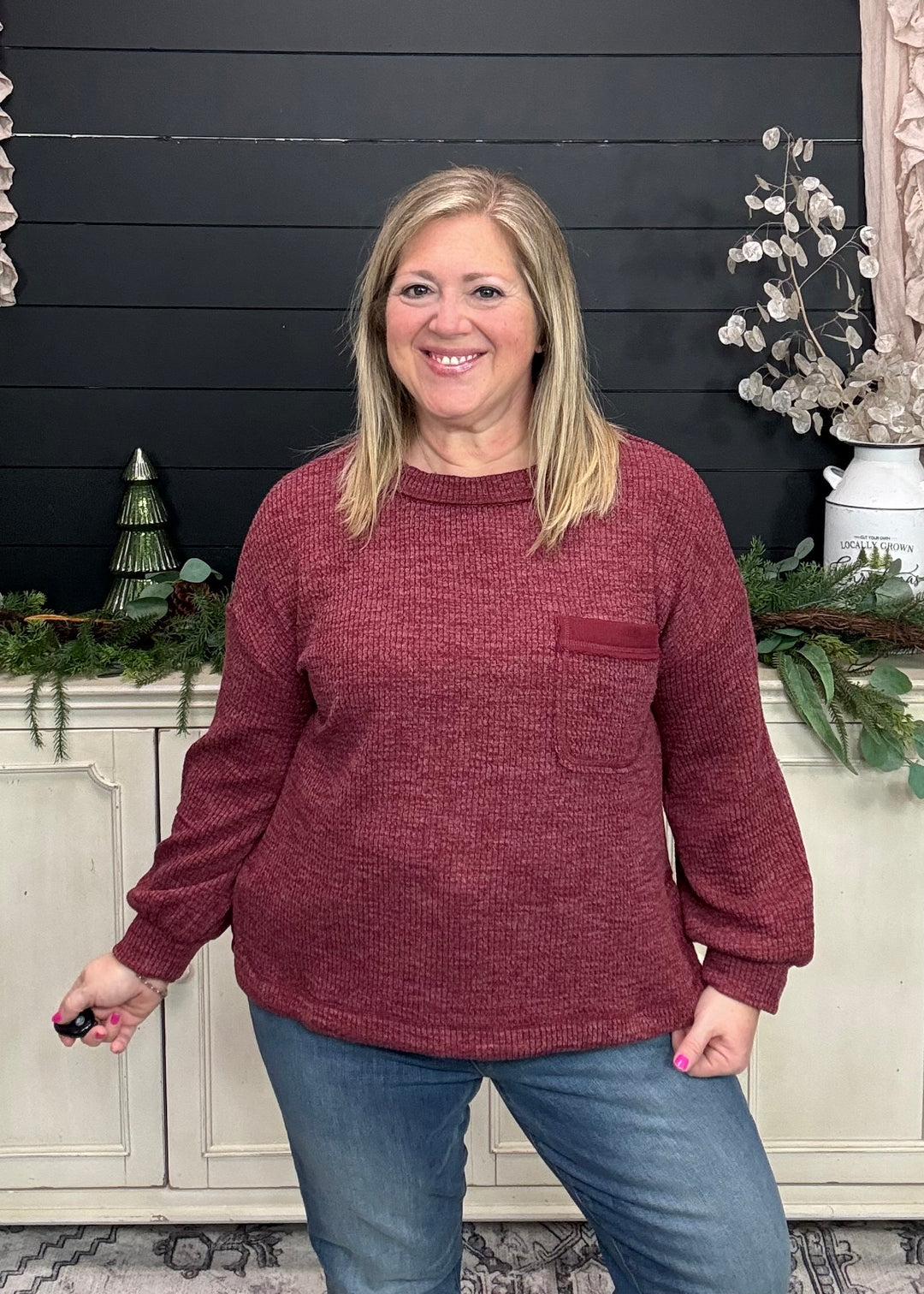 Crimson Lane Knit Top
