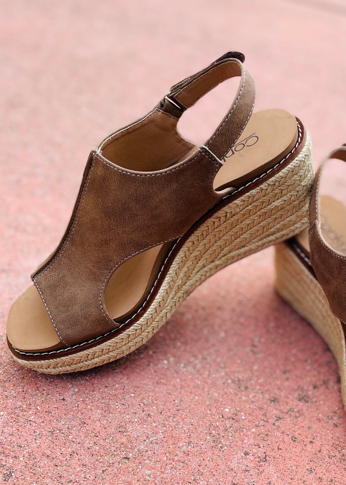 "K Bye" Espadrille Wedge Heel Sandals