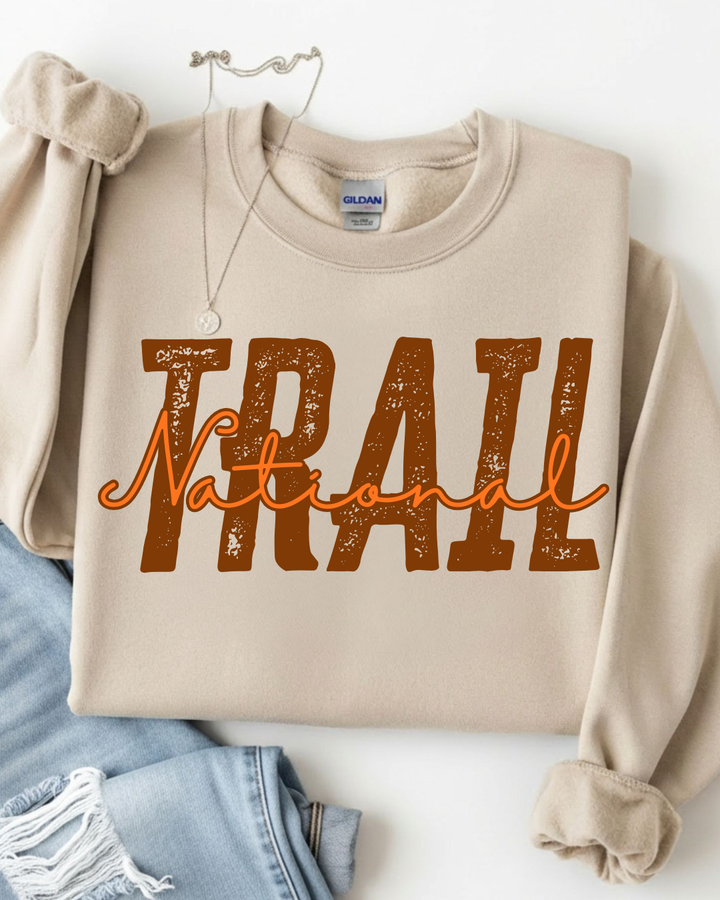 DISTRESSED CUSTOM CURSIVE TEE OR SWEATSHIRT